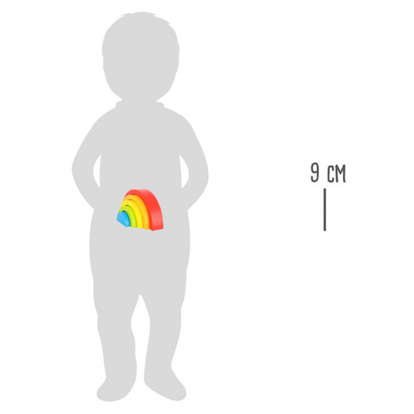 Curcubeu din lemn, din 5 piese, Small Foot