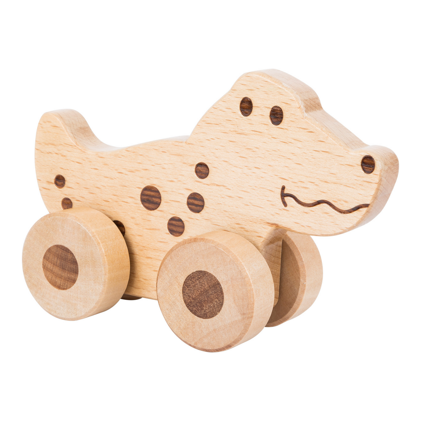 Jucarie din lemn, pe roti, in forma de animal, Small Foot