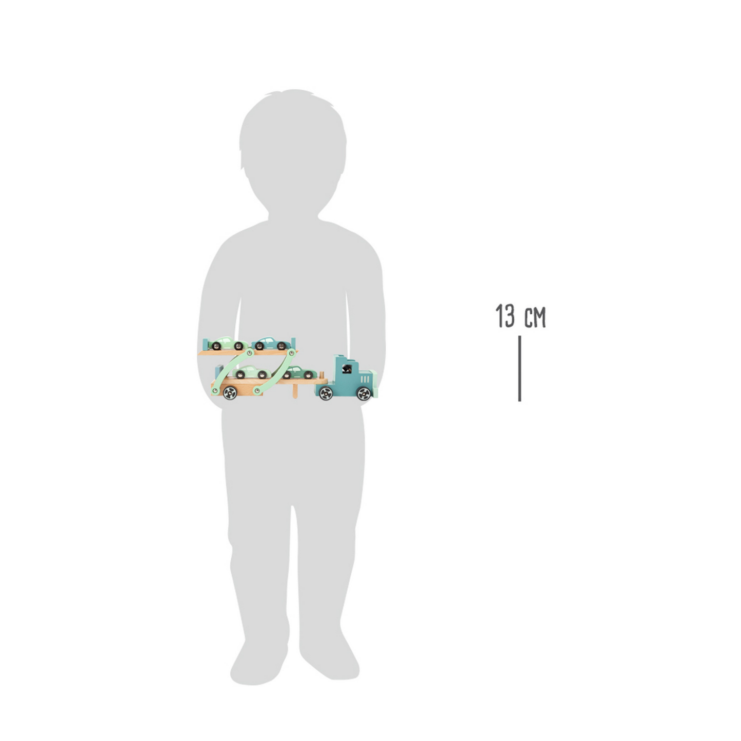 Transportator de maşini, cu 4 maşinuţe incluse, model Chicago, Small Foot