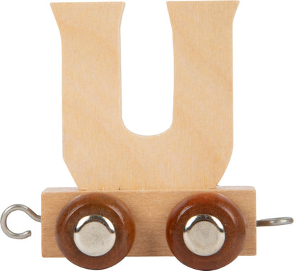 Piesa de trenulet din lemn, vagon in forma de litera, Small Foot